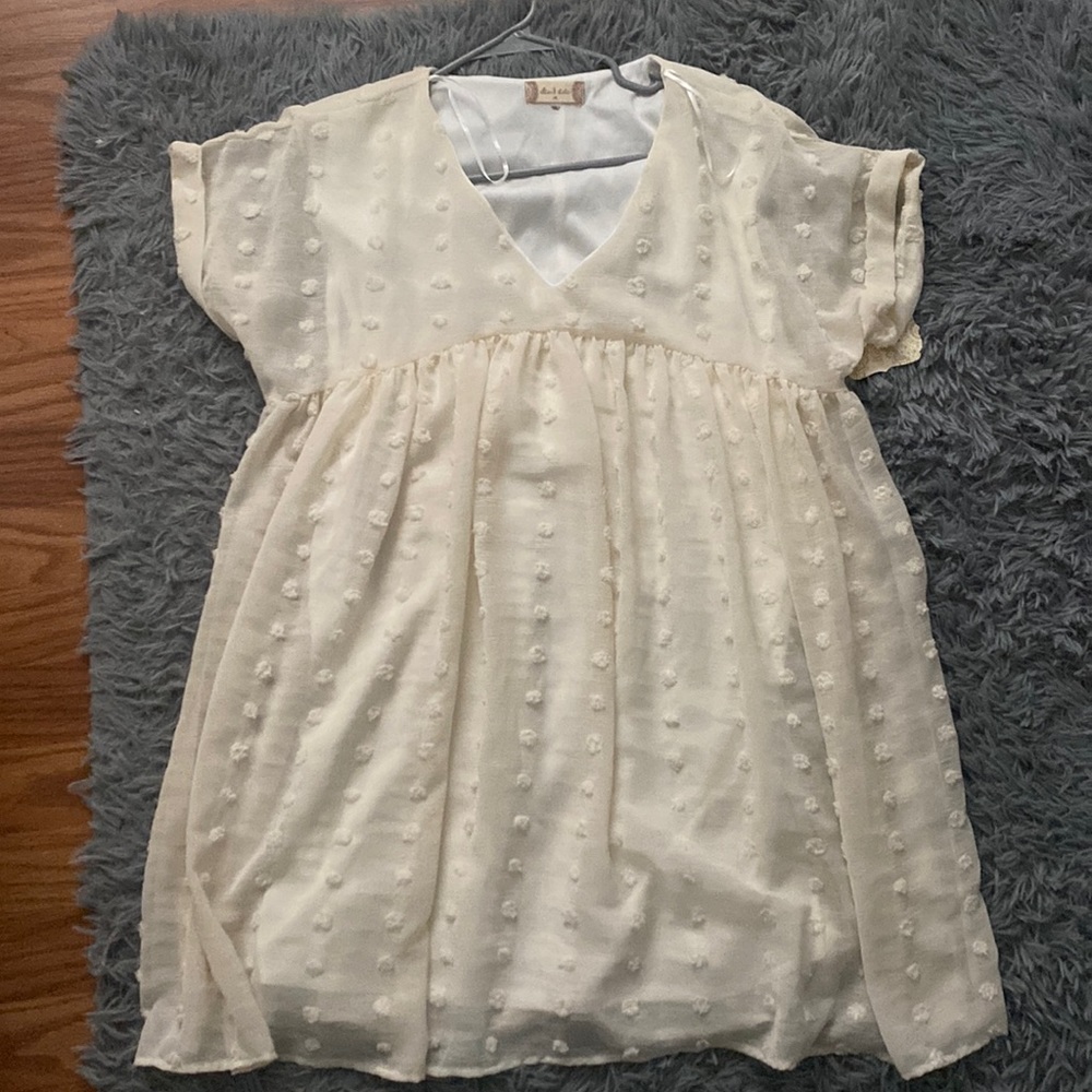 Altard state cream colored dress